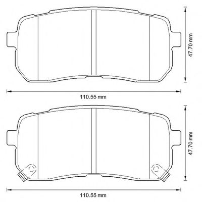 Тормозные колодки JURID 572596J