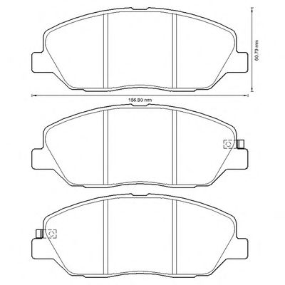 Тормозные колодки JURID 572607J