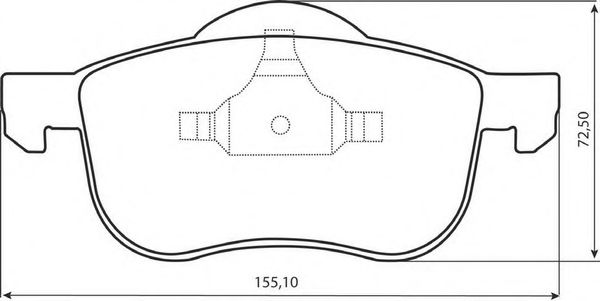 Тормозные колодки JURID 573003JC