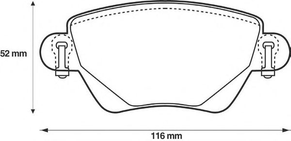 Тормозные колодки JURID 573012J