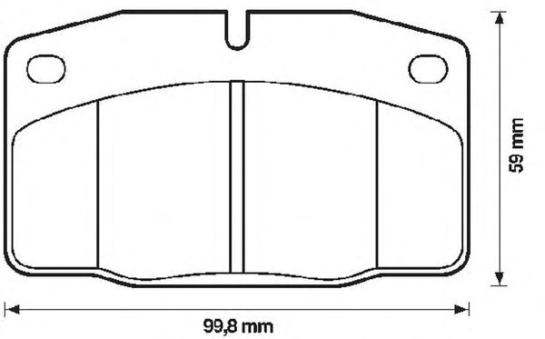 Тормозные колодки BENDIX 571276X