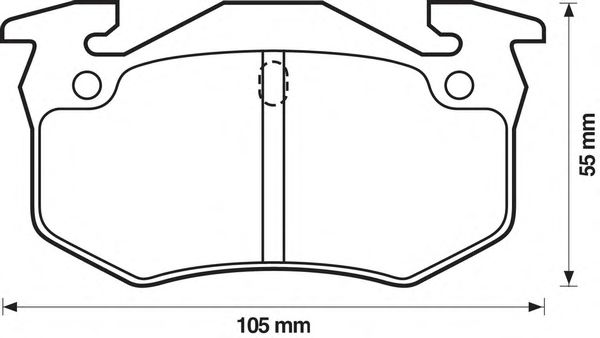 Тормозные колодки BENDIX 571335B