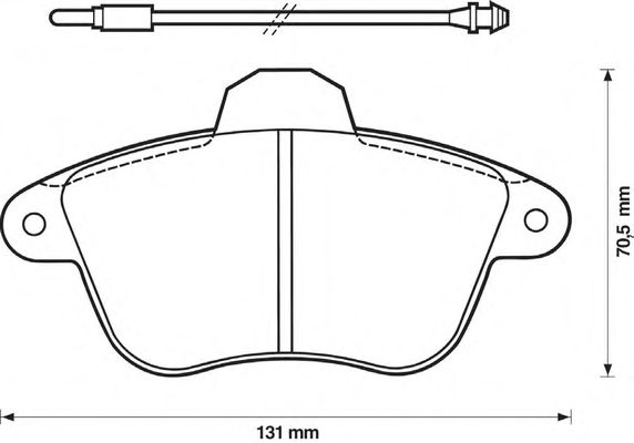 Тормозные колодки BENDIX 571733X