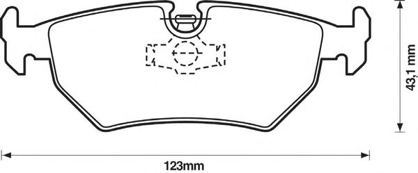 Тормозные колодки BENDIX 571837B