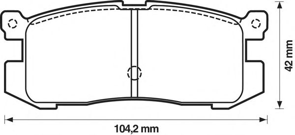 Тормозные колодки BENDIX 572169B