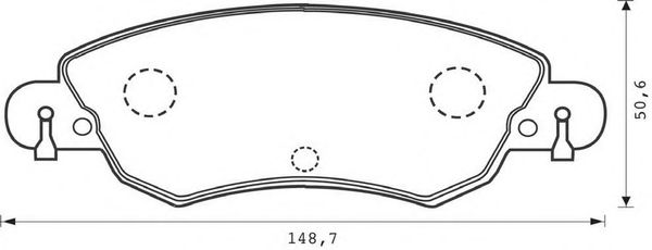 Тормозные колодки BENDIX 573026B