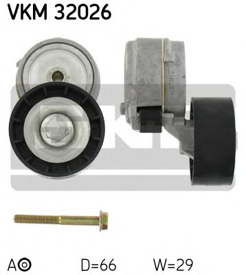 Натяжной ролик поликлинового ремня SKF VKM 32026