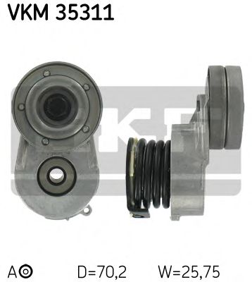 Натяжной ролик поликлинового ремня SKF VKM 35311