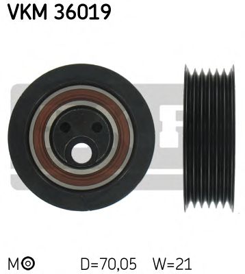 Натяжной ролик поликлинового ремня SKF VKM 36019