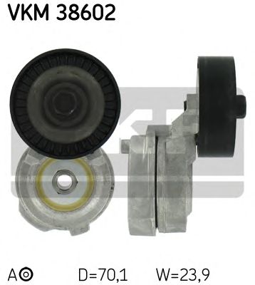 Натяжной ролик поликлинового ремня SKF VKM 38602
