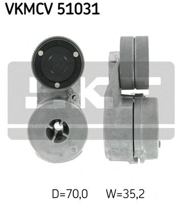 Натяжной ролик поликлинового ремня SKF VKMCV 51031