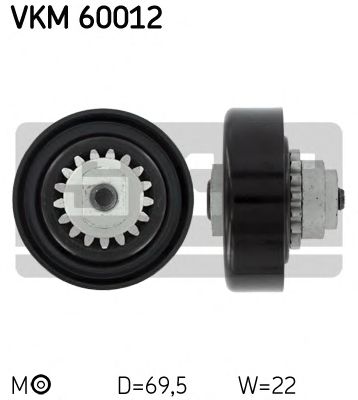 Натяжной ролик поликлинового ремня SKF VKM 60012