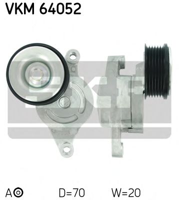 Натяжной ролик поликлинового ремня SKF VKM 64052
