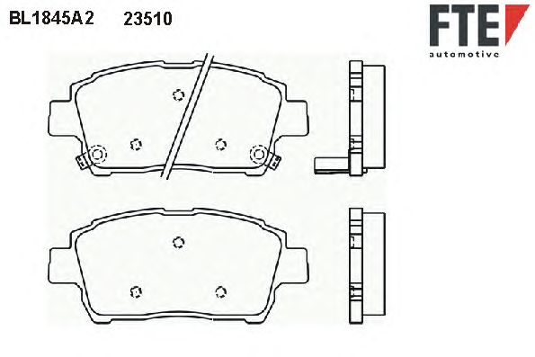 Тормозные колодки FTE BL1845A2