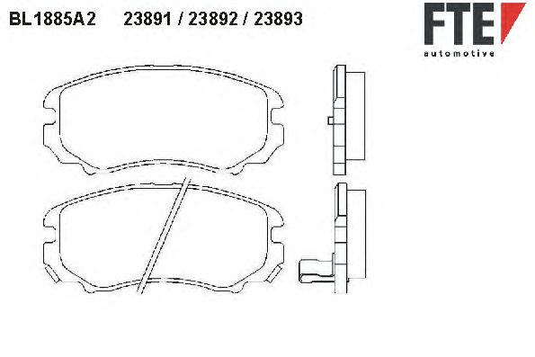 Тормозные колодки FTE BL1885A2