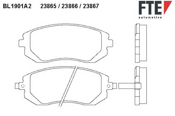 Тормозные колодки FTE BL1901A2