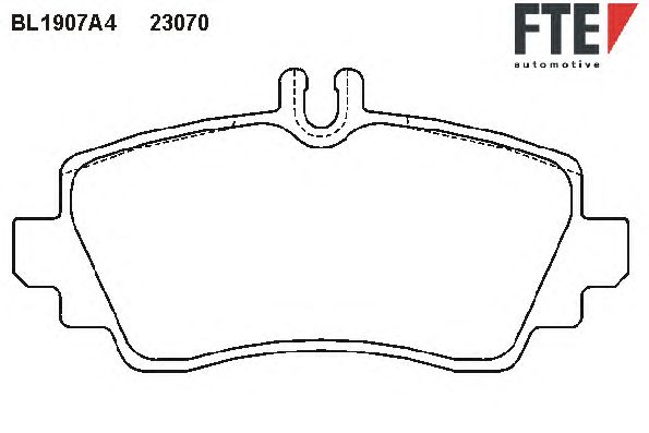 Тормозные колодки FTE BL1907A4