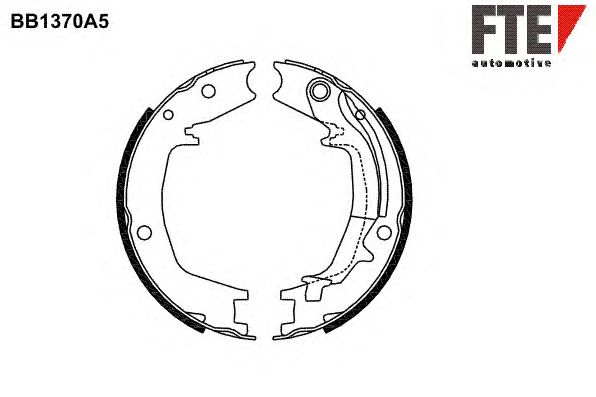 Тормозные колодки ручника FTE BB1370A5