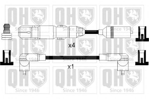 Комплект высоковольтных проводов QUINTON HAZELL XC956 CI