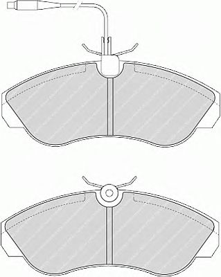Тормозные колодки FERODO FVR968