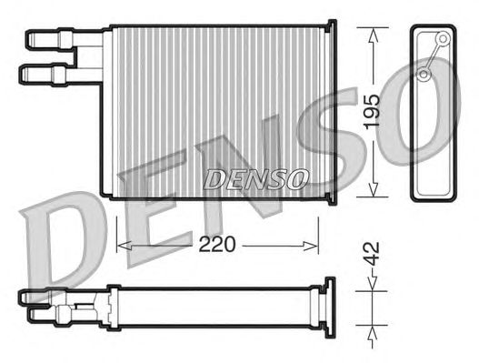 Радиатор отопителя DENSO DRR09031