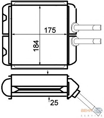 Радіатор опалення HELLA 8FH 351 024-221