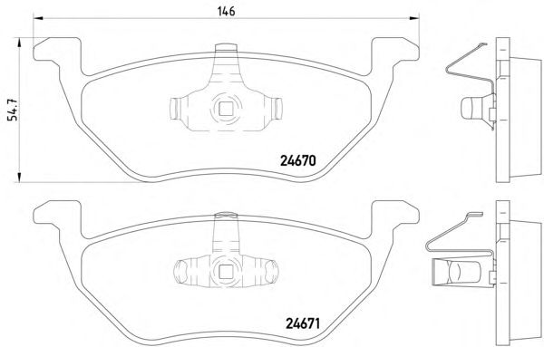 Гальмівні колодки MINTEX MDB2627