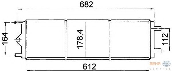 Радиатор, охлаждение двигателя HELLA 8MK 376 707-221