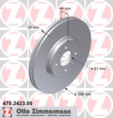 Гальмівний диск ZIMMERMANN 470.2423.00