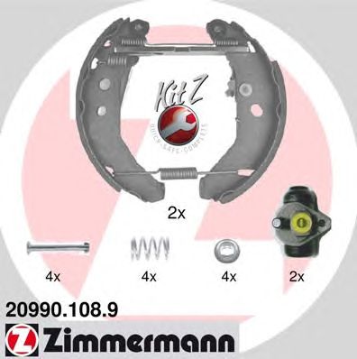Тормозные колодки ZIMMERMANN 20990.108.9