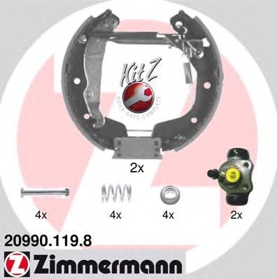 Гальмівні колодки ZIMMERMANN 20990.119.8