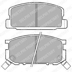 Тормозные колодки DELPHI LP402