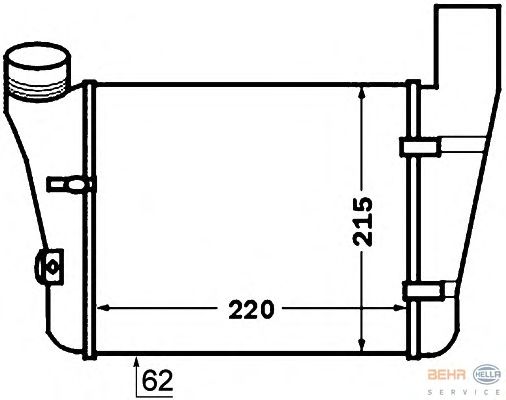 Интеркулер HELLA 8ML 376 776-081