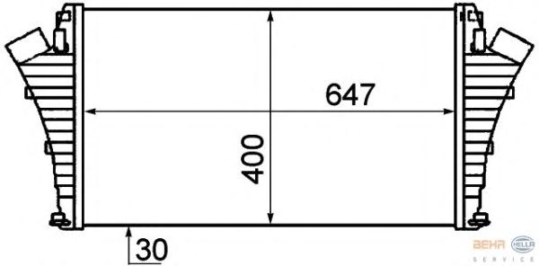 Интеркулер HELLA 8ML 376 899-151