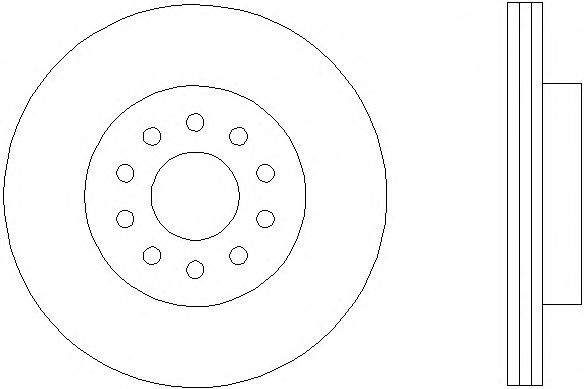 Тормозной диск HELLA 8DD 355 109-621 PRO