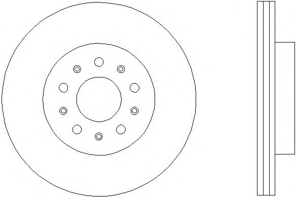 Тормозной диск HELLA 8DD 355 107-611 PRO