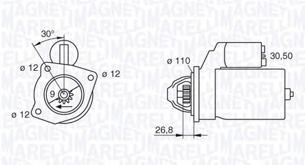 Стартер MAGNETI MARELLI 063217154010