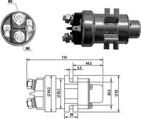Втягивающее реле MAGNETI MARELLI 940113050019