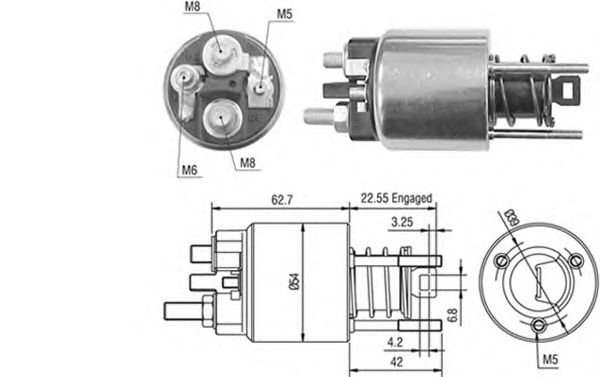 Втягивающее реле MAGNETI MARELLI 940113050423