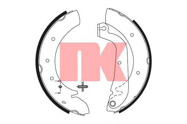 Тормозные колодки NK 2723480