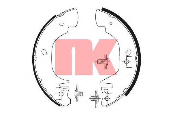 Тормозные колодки NK 2725570