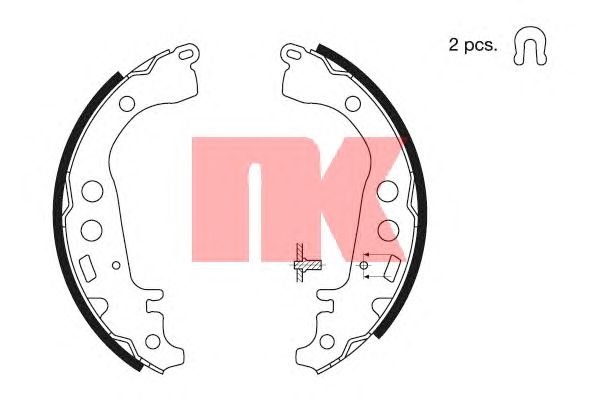 Тормозные колодки NK 2745617