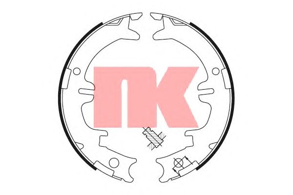 Тормозные колодки ручника NK 2745644