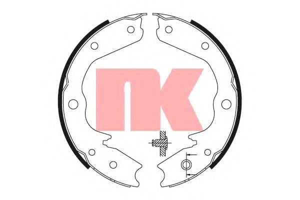 Гальмівні колодки ручника NK 2736712