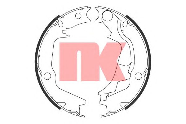 Тормозные колодки ручника NK 2734793