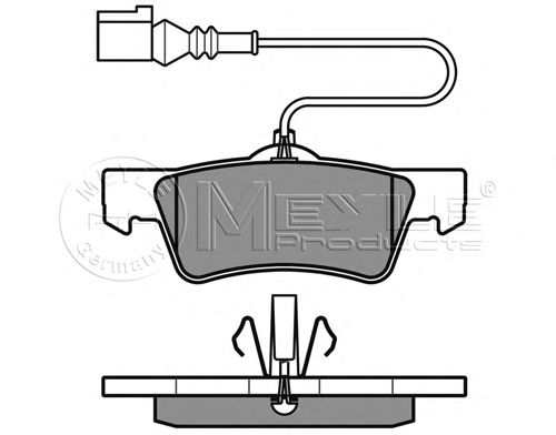 Тормозные колодки MEYLE 025 243 6719/W