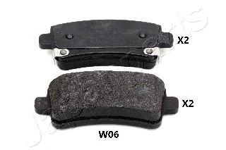 Тормозные колодки JAPANPARTS PP-W06AF