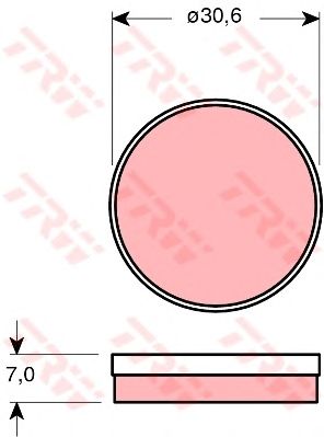 Тормозные колодки TRW GDB271