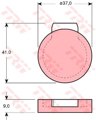 Тормозные колодки TRW GDB272