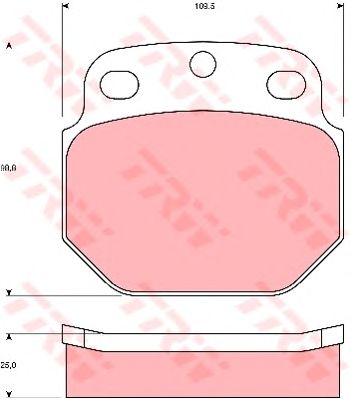 Тормозные колодки TRW GDB5061